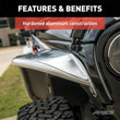 Load image into Gallery viewer, ARIES 1500202 Paintable Raw Aluminum Front Fender Flares 1500202 fits Jeep Wrangler JK - Additional View 8