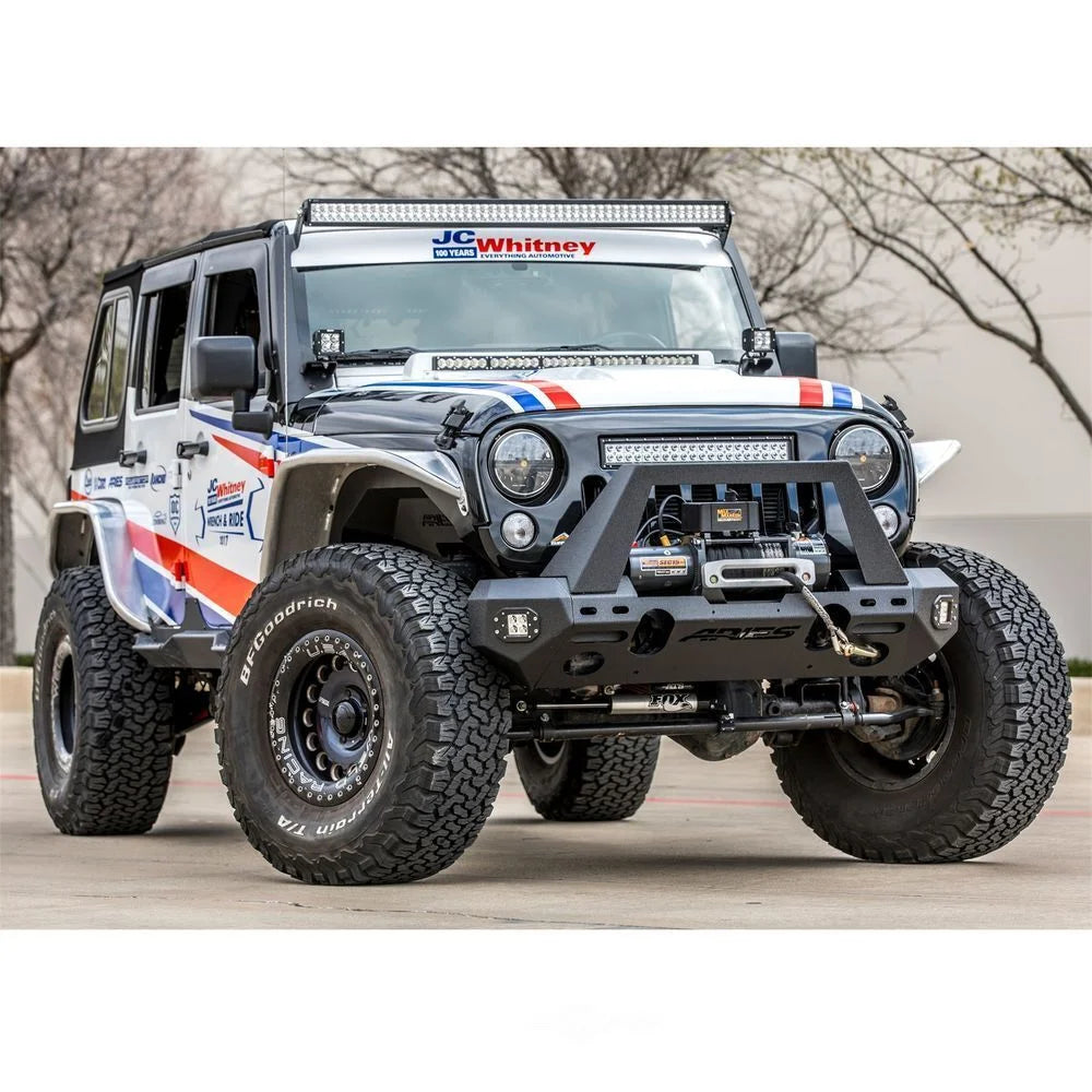 ARIES 1500202 Paintable Raw Aluminum Front Fender Flares 1500202 fits Jeep Wrangler JK - Additional View 9