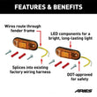 Load image into Gallery viewer, ARIES 1500240 Fender Flare LED Side Marker Lights, DOT-Approved 1500240 fits 2007-2017 Jeep Wrangler - Additional View 5