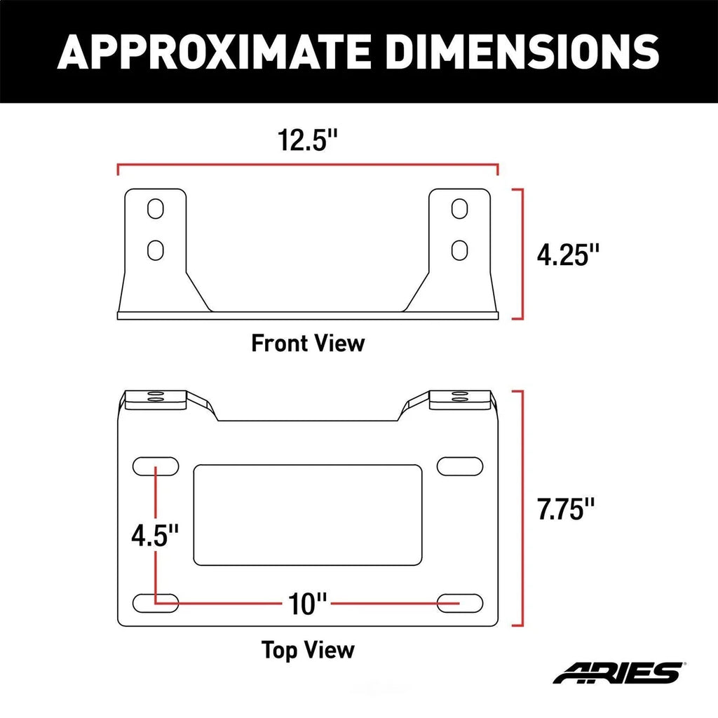 ARIES 15600FB Winch Fairlead Mount 15600FB - Installation View