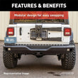 Load image into Gallery viewer, ARIES 2082080 TrailChaser Black Steel Rear Bumper 2082080 fits 2018-2019 Jeep Wrangler Rubicon - Additional View 5