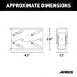 Load image into Gallery viewer, ARIES 2090613 Replacement Headache Rack Stake Pocket Anchors, 2-Pack 2090613 - Side View