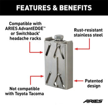 Load image into Gallery viewer, ARIES 2090613 Replacement Headache Rack Stake Pocket Anchors, 2-Pack 2090613 - Back View