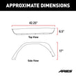 Load image into Gallery viewer, ARIES 2500203 Black Aluminum Rear Fender Flares 2500203 fits 2018-2019 Jeep Wrangler JL
