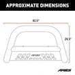Load image into Gallery viewer, ARIES 3" Black Steel Bull Bar B35-4016 fits Cadillac / Chevrolet / GMC - Installation View