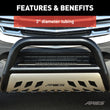 Load image into Gallery viewer, ARIES 3" Black Steel Bull Bar, Select Toyota Sequoia, Tundra B35-2004 - Side View