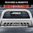 Load image into Gallery viewer, ARIES 3" Polished Stainless Bull Bar 35-3012 fits Ford F-250 / 2011-2016 Ford F-250 Super Duty / 2011-2016 Ford F-350 Supe...