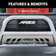 Load image into Gallery viewer, ARIES 3" Polished Stainless Bull Bar 35-4016 fits Cadillac / Chevrolet / GMC