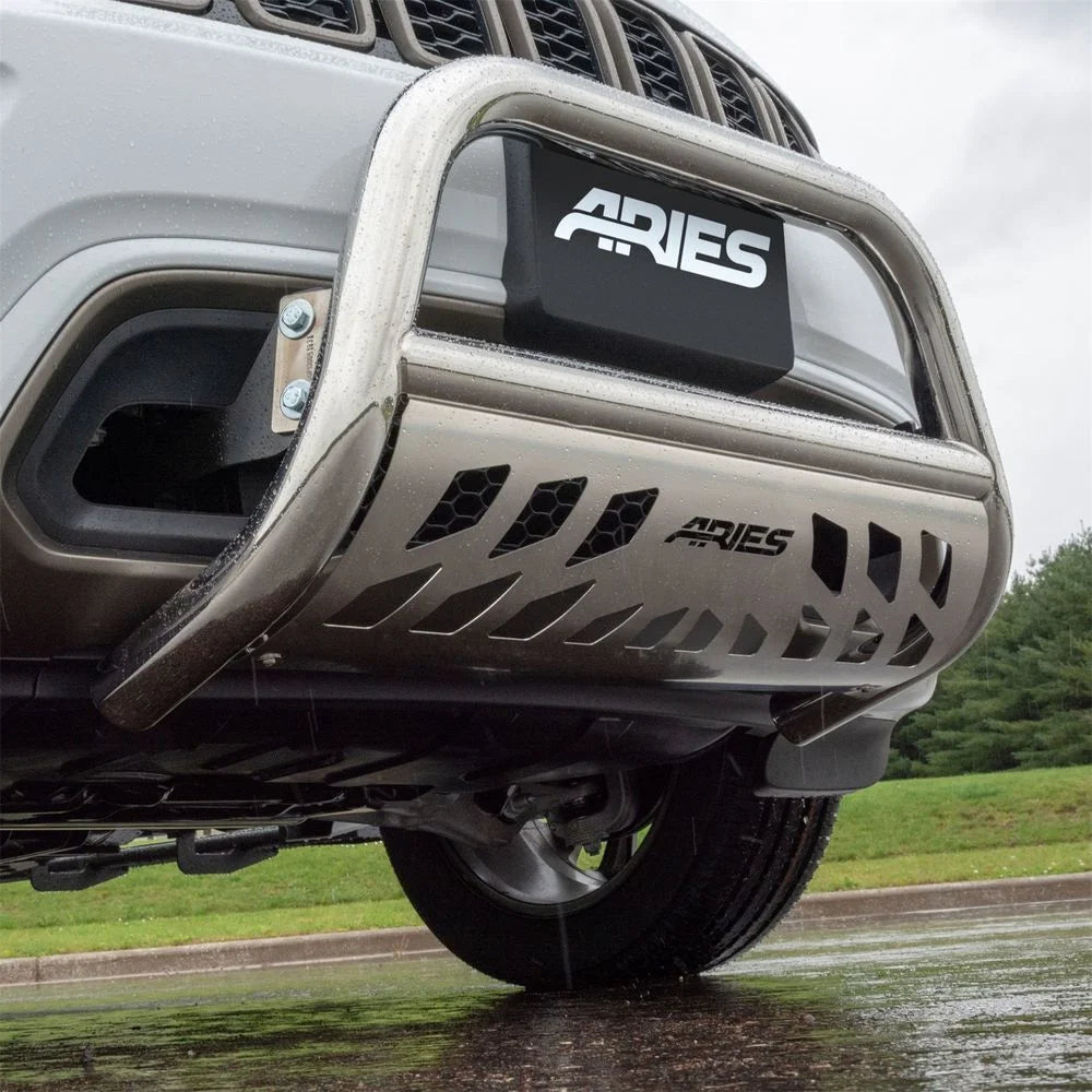 ARIES 3" Polished Stainless Bull Bar 35-5008 fits Ram 1500 - Main Product View