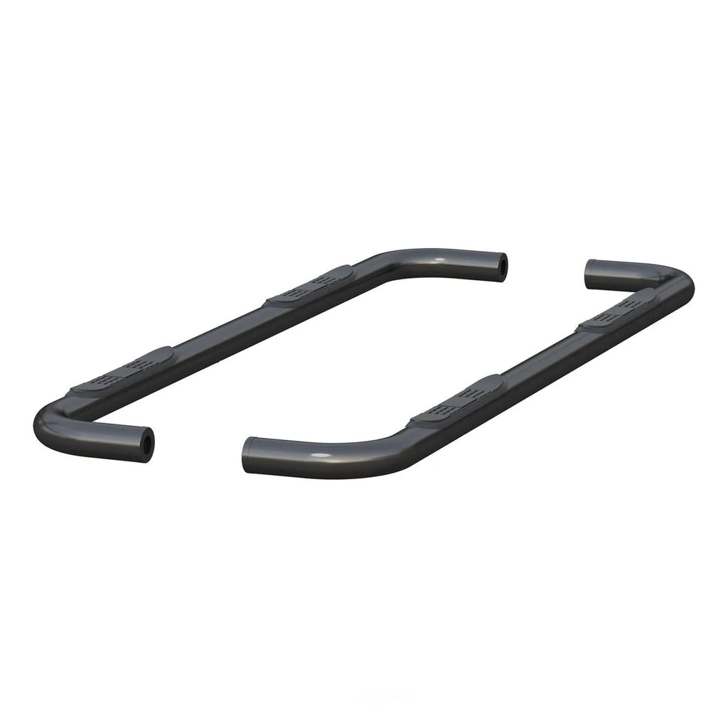 ARIES 3" Round Black Stainless Side Bars 214053 fits Chevrolet Silverado / GMC Sierra 1500 - Installation View