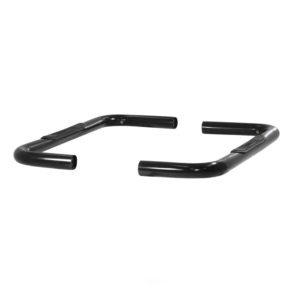 ARIES 3" Round Black Steel Side Bars 203001 fits Ford Bronco / F-150 - Side View