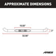 Load image into Gallery viewer, ARIES 3" Round Black Steel Side Bars 203001 fits Ford Bronco / F-150 - Back View