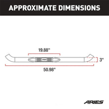 Load image into Gallery viewer, ARIES 3" Round Black Steel Side Bars 203001 fits Ford Bronco / F-150 - Back View