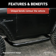 Load image into Gallery viewer, ARIES 3" Round Black Steel Side Bars 203007 fits Ford F-150