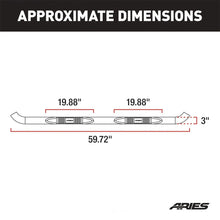 Load image into Gallery viewer, ARIES 3" Round Black Steel Side Bars 203033 fits Ford Ranger / Mazda B-Series - Additional View 6