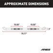 Load image into Gallery viewer, ARIES 3" Round Black Steel Side Bars 203041 fits Ford Explorer - Back View