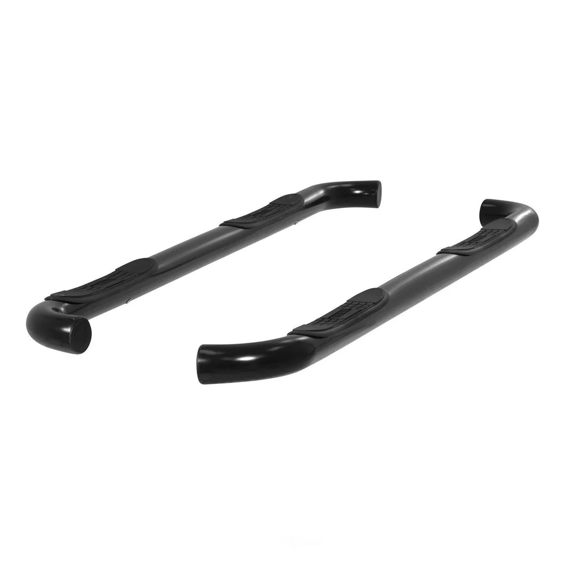 ARIES 3" Round Black Steel Side Bars 203044 fits Ford F-150 / F-250 / F-350 Super Duty - Additional View 5