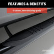 Load image into Gallery viewer, ARIES 3" Round Black Steel Side Bars 203044 fits Ford F-150 / F-250 / F-350 Super Duty - Additional View 10