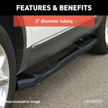 Load image into Gallery viewer, ARIES 3" Round Black Steel Side Bars 203046 fits Ford Ranger Supercrew