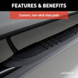 Load image into Gallery viewer, ARIES 3" Round Black Steel Side Bars 204012 fits 1995-1996 Chevrolet Tahoe / 1997-1999 Chevrolet Tahoe LS / GMC Yukon / 19...