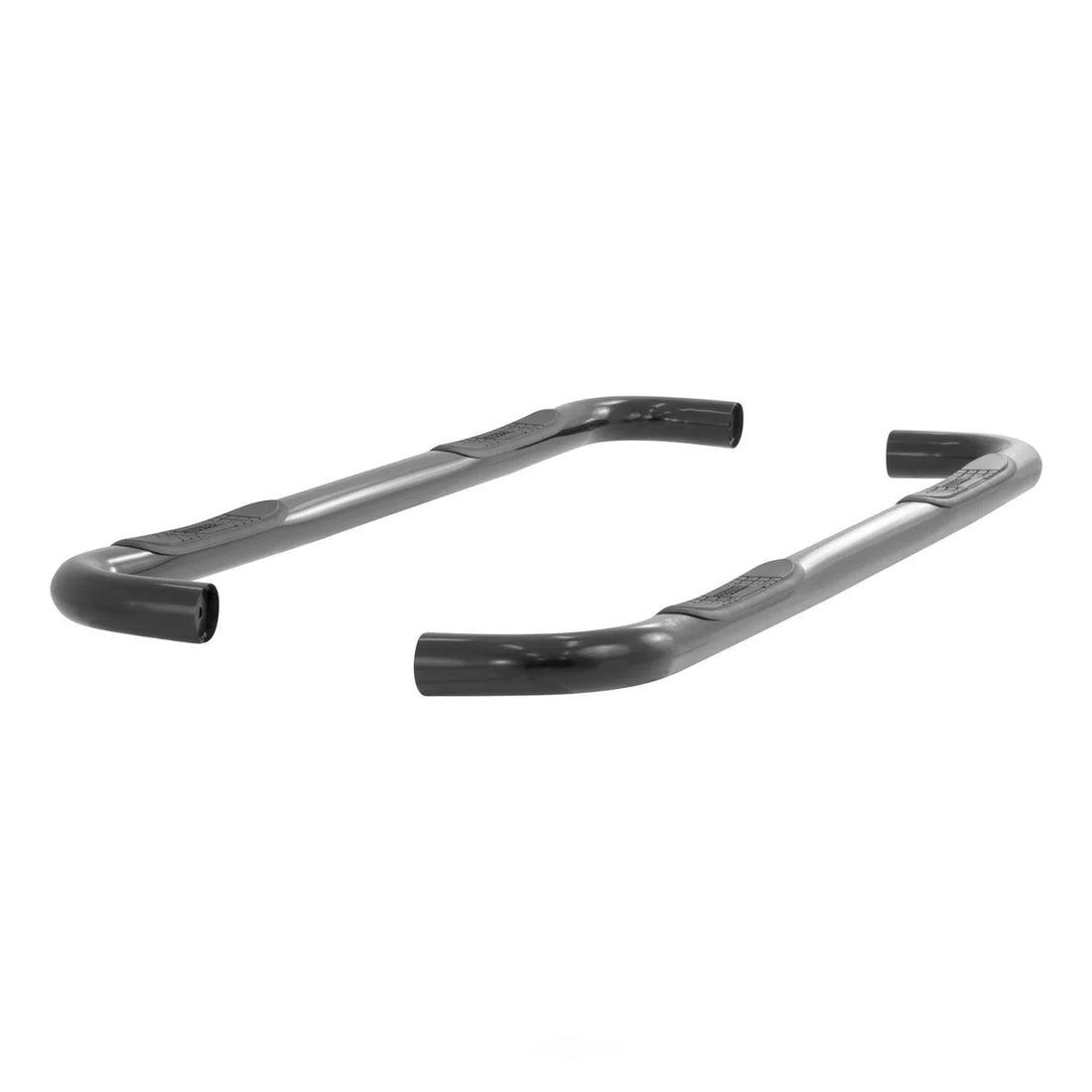ARIES 3" Round Black Steel Side Bars 204013 fits Silverado / Sierra 1500 / 2500 / 3500 Hd - Additional View 5