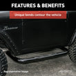 Load image into Gallery viewer, ARIES 3" Round Black Steel Side Bars 204018 fits Blazer Fs / Tahoe / Yukon / C / K