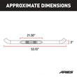 Load image into Gallery viewer, ARIES 3" Round Black Steel Side Bars 204048 fits Silverado / Sierra 1500 / 2500 / 3500 - Additional View 6