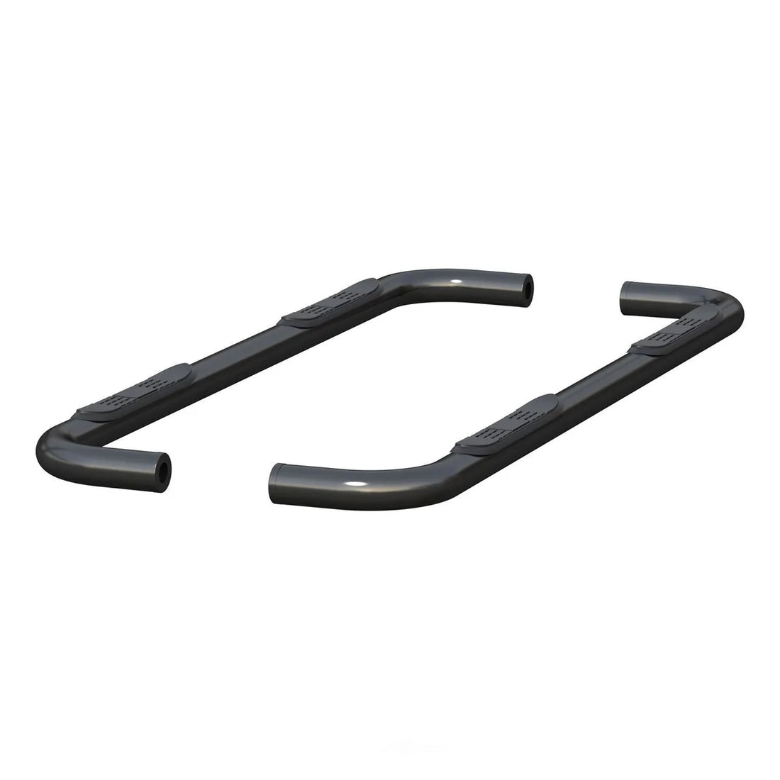 ARIES 3" Round Black Steel Side Bars 204054 fits Silverado / Sierra 1500 EXTENDED CAB - Installation View