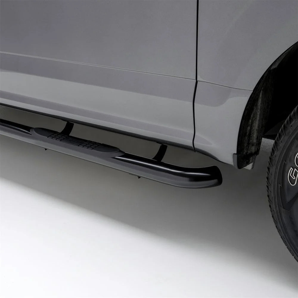 ARIES 3" Round Black Steel Side Bars 205003 fits Dodge Ram / Ram 1500 - Installation View
