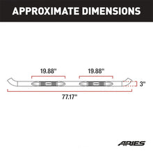 Load image into Gallery viewer, ARIES 3" Round Black Steel Side Bars 205010 fits Dodge Ram / Ram Dakota - Additional View 6