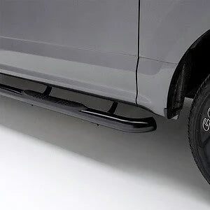 ARIES 3" Round Black Steel Side Bars 205015 fits 2007-2011 Dodge Nitro Detonator, Heat, R/T, SE 3.7L V6, 4.0L V6 - Back View