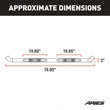Load image into Gallery viewer, ARIES 3" Round Black Steel Side Bars 35700 fits Jeep Wrangler JK Unlimited - Back View