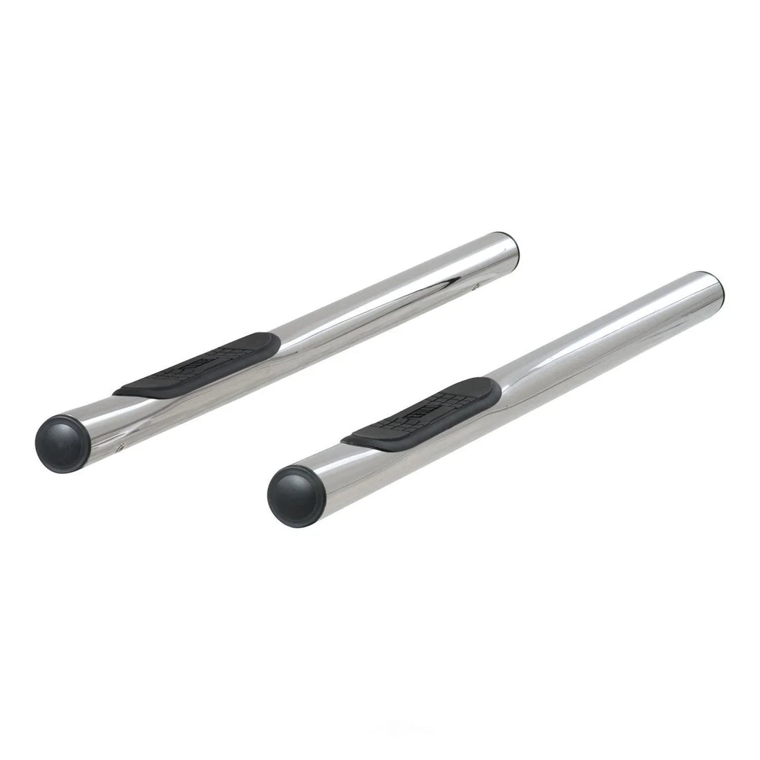 ARIES 3" Round Polished Stainless Side Bars 202001-2 fits Toyota Tacoma - Side View
