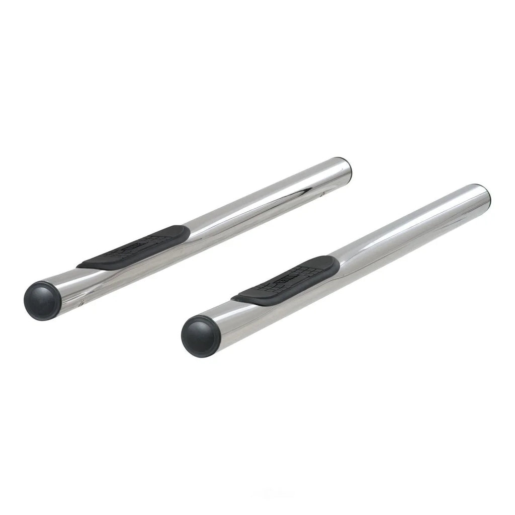 ARIES 3" Round Polished Stainless Side Bars 202001-2 fits Toyota Tacoma - Side View