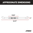 Load image into Gallery viewer, ARIES 3" Round Polished Stainless Side Bars 202001-2 fits Toyota Tacoma - Back View