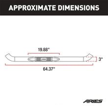 Load image into Gallery viewer, ARIES 3" Round Polished Stainless Side Bars 202001-2 fits Toyota Tacoma - Back View