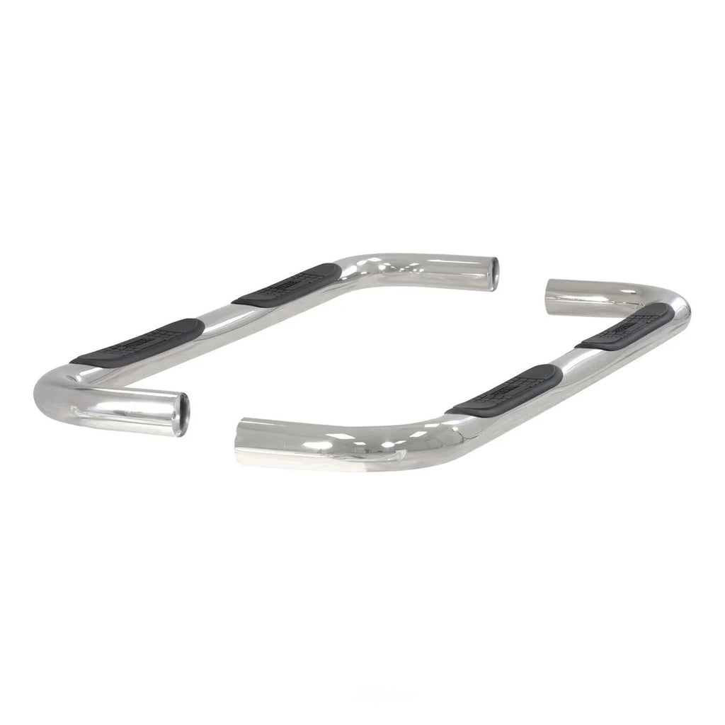 ARIES 3" Round Polished Stainless Side Bars 202003-2 fits Toyota Tundra - Side View