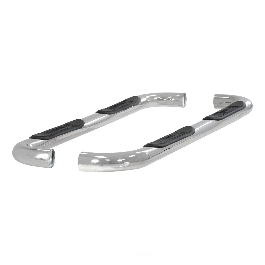 ARIES 3" Round Polished Stainless Side Bars 203008-2 fits Ford F-150 - Additional View 5