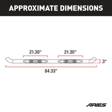 Load image into Gallery viewer, ARIES 3" Round Polished Stainless Side Bars 203015-2 fits Ford F-150 / Lincoln Mark LT