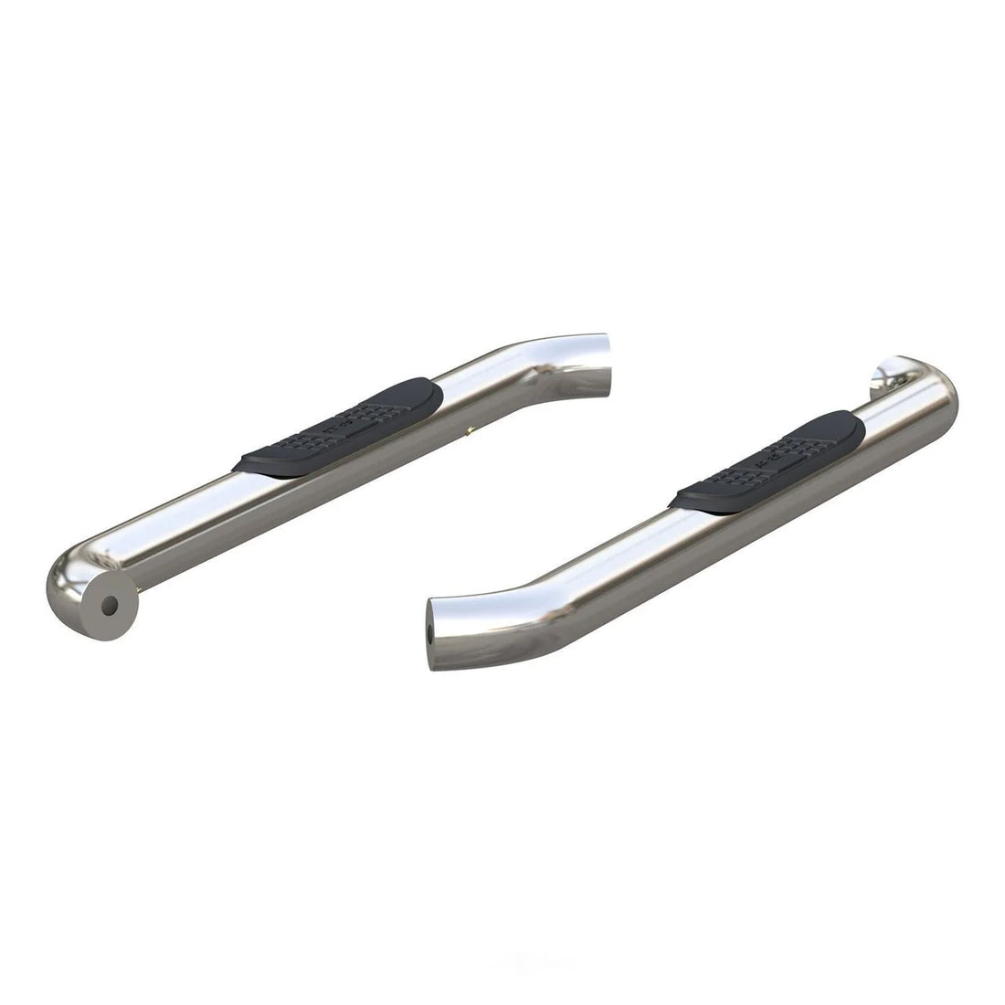 ARIES 3" Round Polished Stainless Side Bars 203045-2 fits Ford F-150 / F-250 / F-350 - Additional View 5