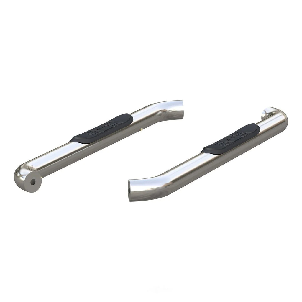 ARIES 3" Round Polished Stainless Side Bars 203045-2 fits Ford F-150 / F-250 / F-350 - Additional View 5