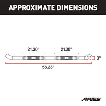 Load image into Gallery viewer, ARIES 3" Round Polished Stainless Side Bars 203045-2 fits Ford F-150 / F-250 / F-350 - Additional View 6