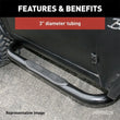 Load image into Gallery viewer, ARIES 3" Round Polished Stainless Side Bars 203045-2 fits Ford F-150 / F-250 / F-350 - Additional View 8