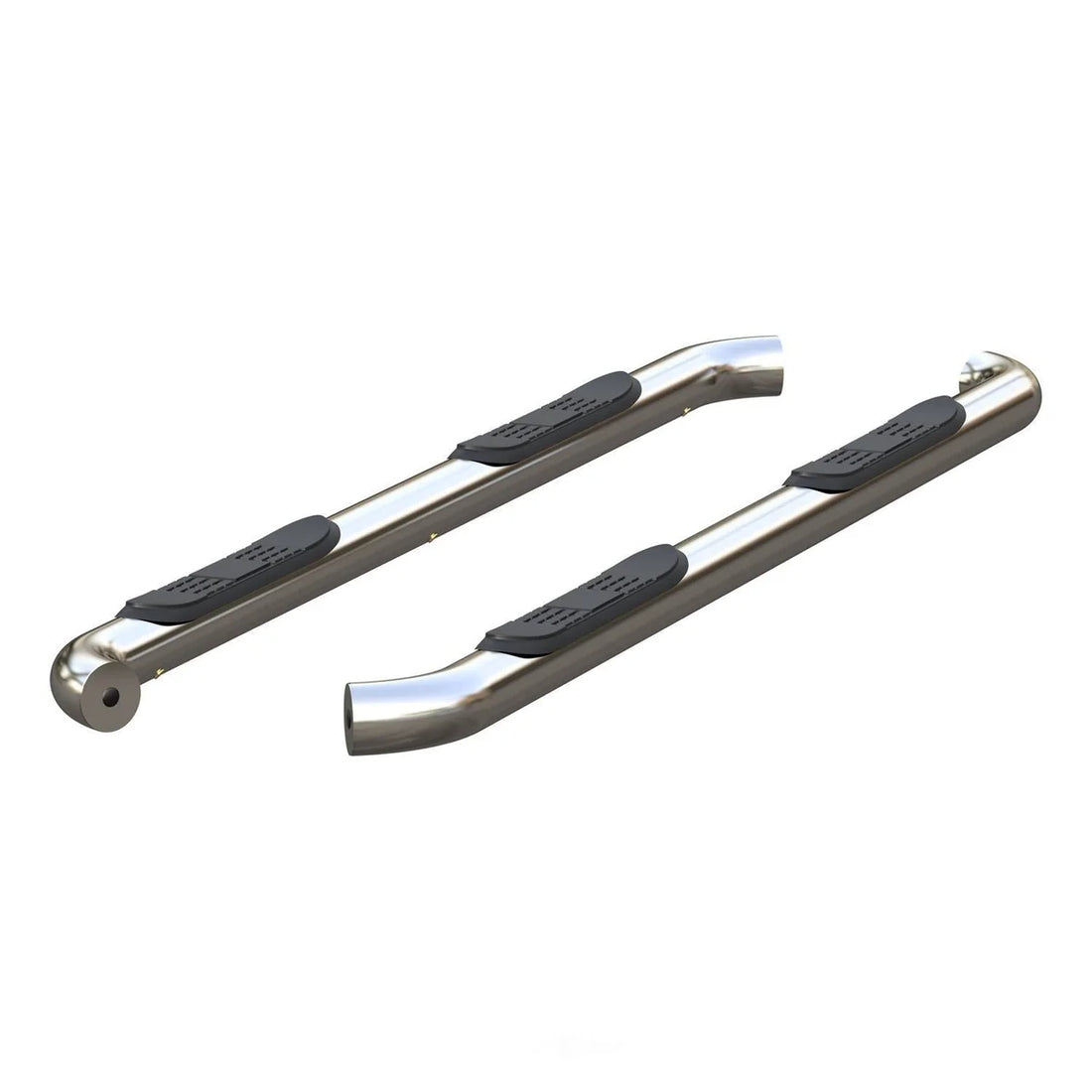 ARIES 3" Round Polished Stainless Side Bars 203046-2 fits Ford Ranger Supercrew - Installation View