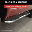 Load image into Gallery viewer, ARIES 3" Round Polished Stainless Side Bars 203046-2 fits Ford Ranger Supercrew - Additional View 7