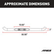 Load image into Gallery viewer, ARIES 3" Round Polished Stainless Side Bars 204041-2 fits Chevrolet C / Chevrolet K / GMC C / GMC K