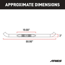 Load image into Gallery viewer, ARIES 3" Round Polished Stainless Side Bars 204041-2 fits Chevrolet C / Chevrolet K / GMC C / GMC K