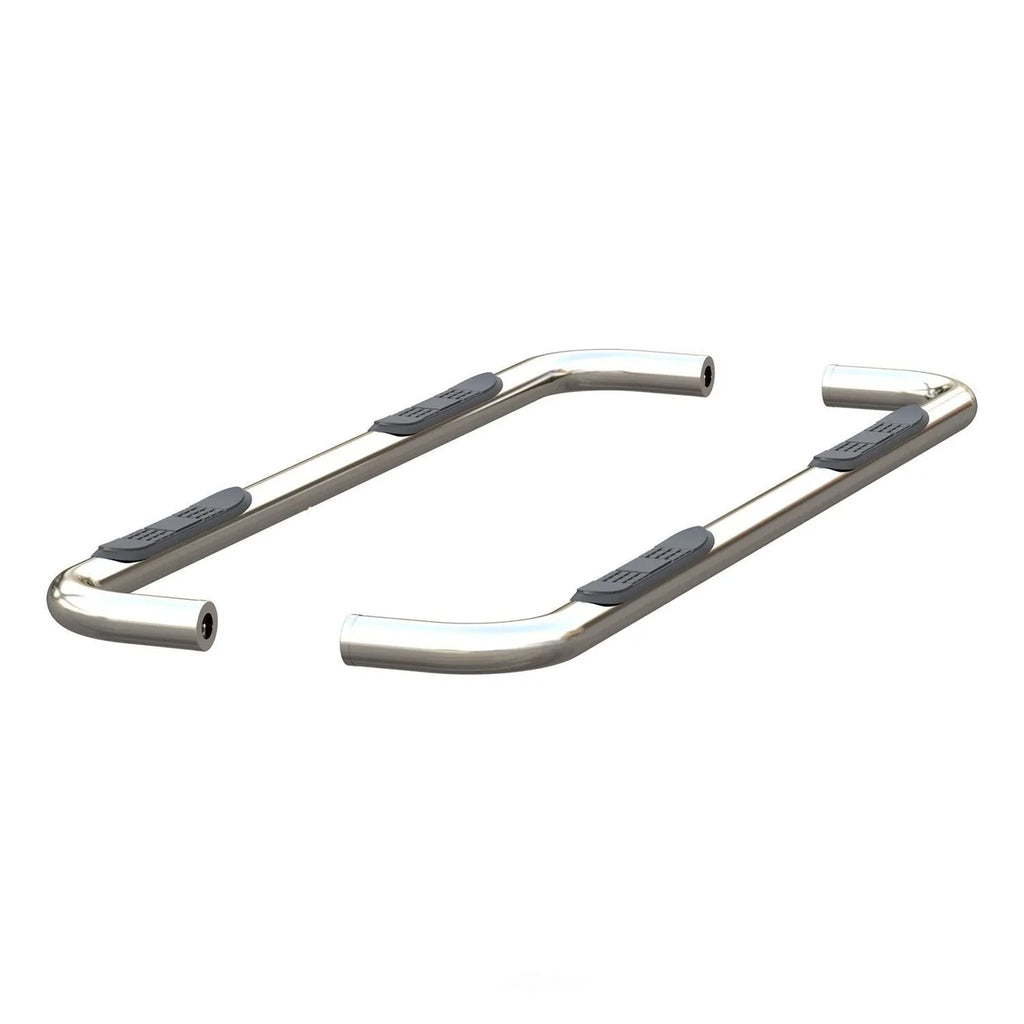 ARIES 3" Round Polished Stainless Side Bars 204053-2 fits Chevy Silverado / GMC Sierra 1500 - Additional View 5