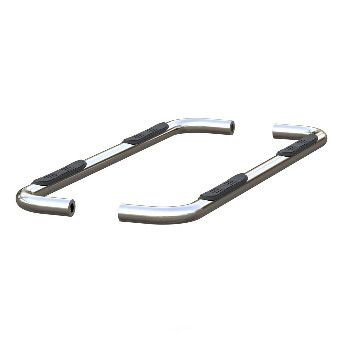 ARIES 3" Round Polished Stainless Side Bars 204054-2 fits Silverado / Sierra 1500 EXTENDED - Installation View