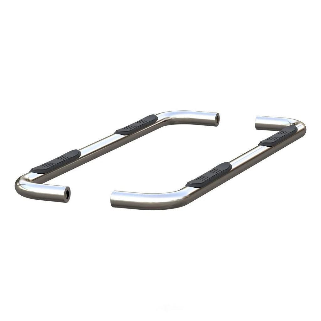 ARIES 3" Round Polished Stainless Side Bars 204054-2 fits Silverado / Sierra 1500 EXTENDED - Installation View